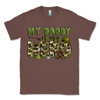Chestnut my daddy is my hero army Classic Tee - Zillion Design Studio