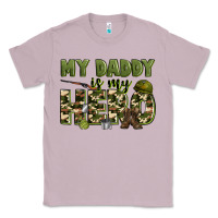 Lilac my daddy is my hero army Classic Tee - Zillion Design Studio