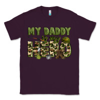 Plum my daddy is my hero army Classic Tee - Zillion Design Studio