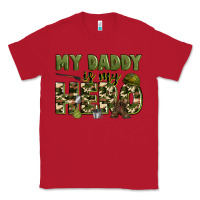 Red my daddy is my hero army Classic Tee - Zillion Design Studio