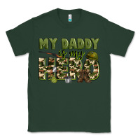 Sports Green my daddy is my hero army Classic Tee - Zillion Design Studio