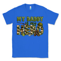 True Royal my daddy is my hero army Classic Tee - Zillion Design Studio