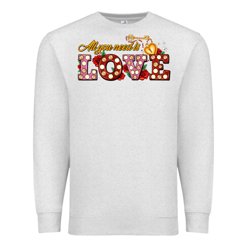 All You Need Is Love Premium Sweatshirt by AdoDesignShop | Teevron