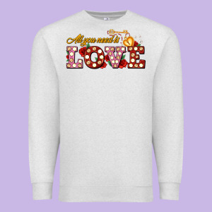 All You Need Is Love Premium Sweatshirt Designed By Adodesignshop
