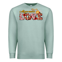 Seafoam all you need is love Premium Sweatshirt - AdoDesignShop