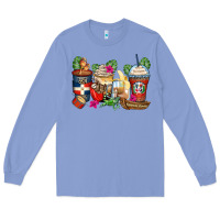Colony Blue dominican republic coffee cups Long Sleeve Tee - Zillion Design Studio