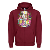 Burgundy Easter Day Zipper Hoodie - Neo Western