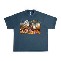 Midnight Navy bakery coffee cups Urban Heavy Tee - texasbilliewilder