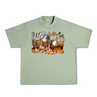 Oil Green bakery coffee cups Urban Heavy Tee - texasbilliewilder