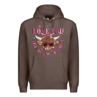 Coffee love you till the cows come home Premium Hoodie - MaliasSmallBusiness