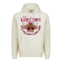 Oatmeal Heather love you till the cows come home Premium Hoodie - MaliasSmallBusiness