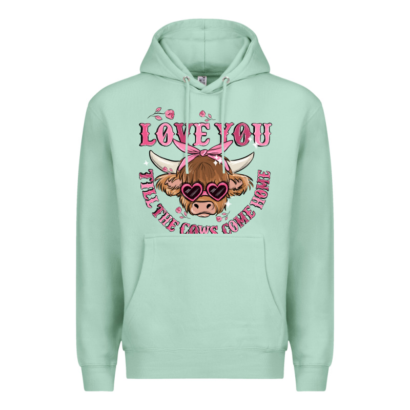 Love You Till The Cows Come Home Premium Hoodie by MaliasSmallBusiness | Teevron