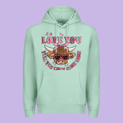 Love You Till The Cows Come Home Premium Hoodie Designed By Maliassmallbusiness