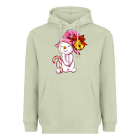 Matcha winter pink snowman Heavyweight Hoodie - AdoDesignShop
