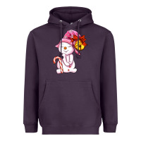 Plum winter pink snowman Heavyweight Hoodie - AdoDesignShop