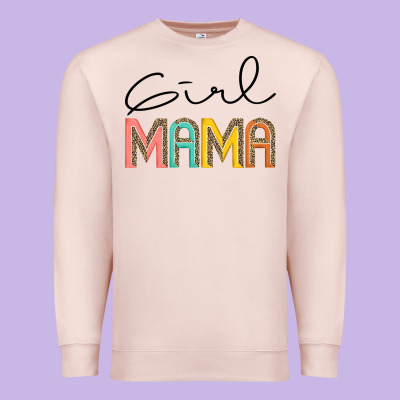 Girl Mama Premium Sweatshirt Designed By Jahusdesignshop