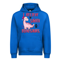 Cobalt i believe in santa & dinosaurs pink Urban Hoodie - MaliasSmallBusiness