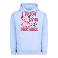 Pigment Grape Ice i believe in santa & dinosaurs pink Urban Hoodie - MaliasSmallBusiness