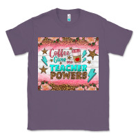 Lavender coffee gives me teacher powers tumbler Classic Tee - BundleAndBundleShop