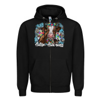 Black autism awareness 2 Zipper Hoodie - SublimationCraftShop