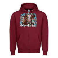Burgundy autism awareness 2 Zipper Hoodie - SublimationCraftShop