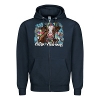 Navy autism awareness 2 Zipper Hoodie - SublimationCraftShop