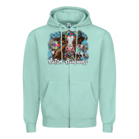 Seafoam autism awareness 2 Zipper Hoodie - SublimationCraftShop