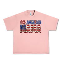 Salmon all american mama zillion Urban Heavy Tee - Zillion Design Studio