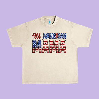 All American Mama Zillion Urban Heavy Tee Designed By Zillion Design Studio