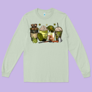 Army Coffee Cups Long Sleeve Tee Designed By Zillion Design Studio