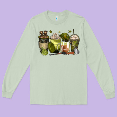 Army Coffee Cups Long Sleeve Tee Designed By Zillion Design Studio