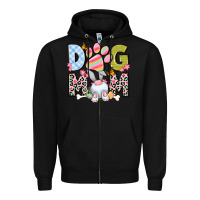Black Easter Dog Mom Easter Day Zipper Hoodie - Neo Western