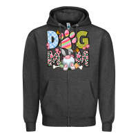 Charcoal Heather Easter Dog Mom Easter Day Zipper Hoodie - Neo Western