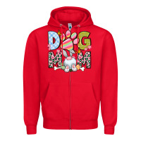 Red Easter Dog Mom Easter Day Zipper Hoodie - Neo Western