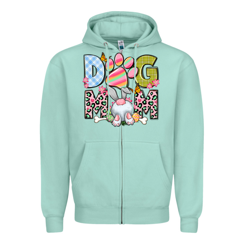 Easter Dog Mom Easter Day Zipper Hoodie by Neo Western | Teevron