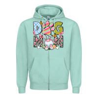 Seafoam Easter Dog Mom Easter Day Zipper Hoodie - Neo Western