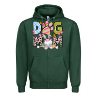 Sports Green Easter Dog Mom Easter Day Zipper Hoodie - Neo Western