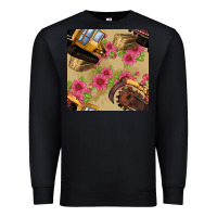 Black trencher chain seamless pattern Premium Sweatshirt - BundleAndBundleShop