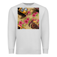 Dove Grey trencher chain seamless pattern Premium Sweatshirt - BundleAndBundleShop