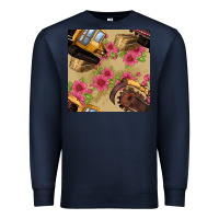 Navy trencher chain seamless pattern Premium Sweatshirt - BundleAndBundleShop
