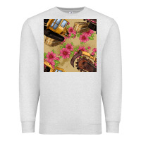 Oatmeal Heather trencher chain seamless pattern Premium Sweatshirt - BundleAndBundleShop