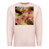 Pale Pink trencher chain seamless pattern Premium Sweatshirt - BundleAndBundleShop