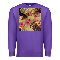 Purple trencher chain seamless pattern Premium Sweatshirt - BundleAndBundleShop