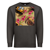 Smoke trencher chain seamless pattern Premium Sweatshirt - BundleAndBundleShop