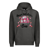 Charcoal Heather happy valentine's day gnome truck Premium Hoodie - MaliasSmallBusiness
