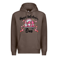 Coffee happy valentine's day gnome truck Premium Hoodie - MaliasSmallBusiness