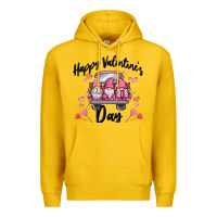 Lemon happy valentine's day gnome truck Premium Hoodie - MaliasSmallBusiness