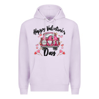 Lilac happy valentine's day gnome truck Premium Hoodie - MaliasSmallBusiness