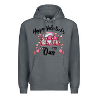 Rock happy valentine's day gnome truck Premium Hoodie - MaliasSmallBusiness