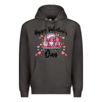 Smoke happy valentine's day gnome truck Premium Hoodie - MaliasSmallBusiness